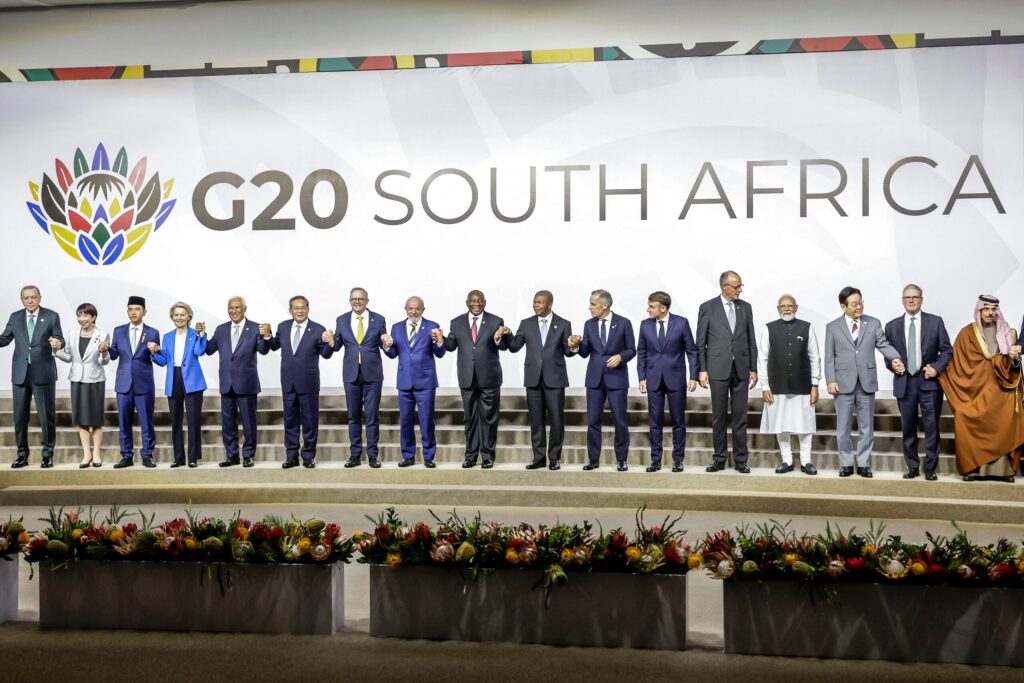 South Africa steers G20 leaders to joint declaration without Trump 